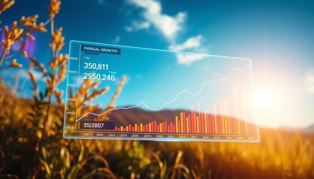 Crecimiento financiero y datos anuales