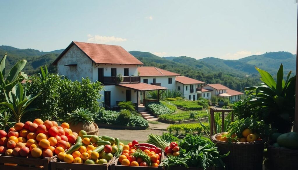 Productos locales en Finca Rosa Blanca