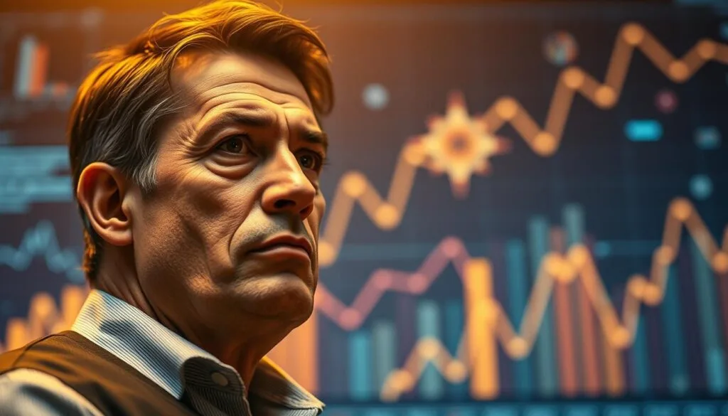A resilient fintech executive stands resolute, their gaze fixed on the horizon. The foreground captures their determined expression, the lines of their face etched with the weight of overcoming challenges. Behind them, a dynamic backdrop of data-driven graphs and charts, symbolizing the technological innovations that power the industry. Warm lighting casts a golden glow, conveying a sense of optimism and growth. In the middle ground, abstract shapes and forms representing the ebb and flow of the financial landscape. The overall atmosphere radiates a palpable sense of resilience, reflecting the perseverance and adaptability required to thrive in the ever-evolving world of fintech. A resilient fintech executive stands resolute, their gaze fixed on the horizon. The foreground captures their determined expression, the lines of their face etched with the weight of overcoming challenges. Behind them, a dynamic backdrop of data-driven graphs and charts, symbolizing the technological innovations that power the industry. Warm lighting casts a golden glow, conveying a sense of optimism and growth. In the middle ground, abstract shapes and forms representing the ebb and flow of the financial landscape. The overall atmosphere radiates a palpable sense of resilience, reflecting the perseverance and adaptability required to thrive in the ever-evolving world of fintech.
