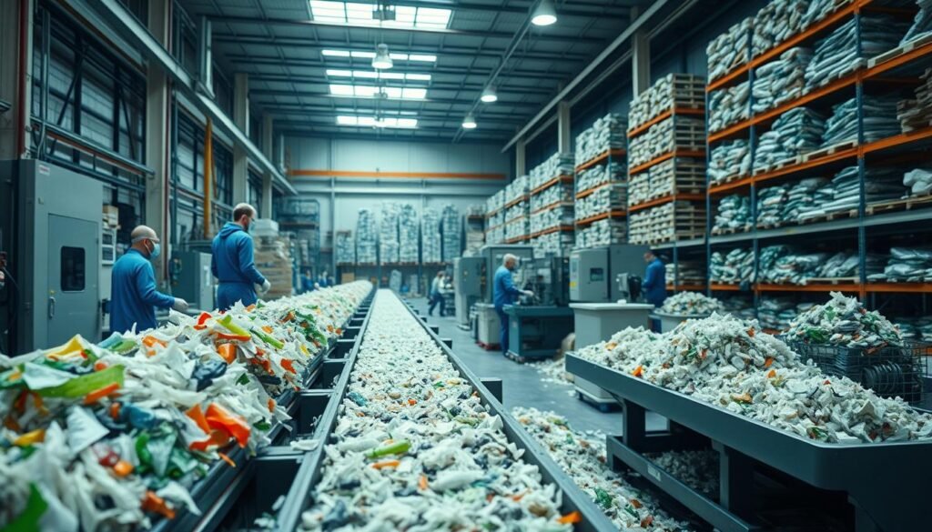 Proceso de fabricación de plástico reciclado